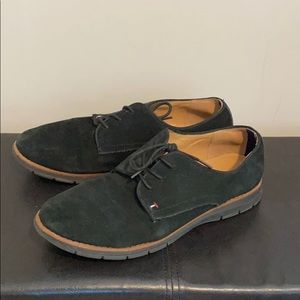 Tommy Hilfiger Black Leather Oxfords